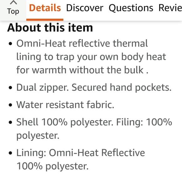 Columbia Brand OMNI HEAT Coat - Picture 7 of 7